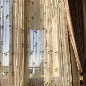 Sheer Elegance White Curtains