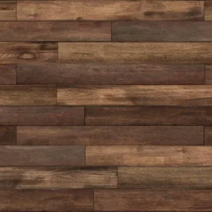 dark brown wooden flooring planks installed in a modern home interior.
