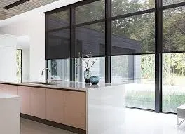 modern Sunscreen roller blinds in an office reducing glare and heat