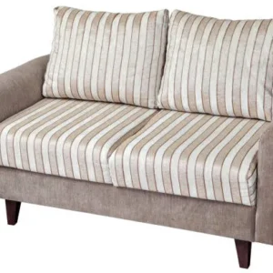 patterned decorative cushions on a modern sofa in a stylish Dubai living room.